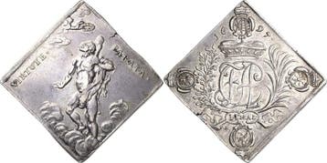 Taler, daalderklippe 1697, Sachsen-kurlinie ab 1547 (albe..., Verzenden