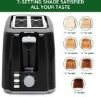 Broodrooster - Toaster - 2 sleuven - 750W - Zwart, Witgoed en Apparatuur, Broodroosters, Verzenden, Zo goed als nieuw