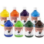 Acrylverf Glossy, 8x500 ml/ 1 doos, Nieuw