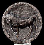 Hoogwaardige zilveren obsidiaan Stier sterrenbeeld amulet -