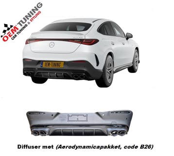Mercedes-Benz GLC43 Coupe | C254| 43 AMG Diffusser | 22-26 |, Mercedes-Benz, Nieuw, Ophalen of Verzenden, Achter