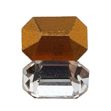 4 x Swarovski puntsteen rechthoek 6 x 4 mm - clear, Ophalen of Verzenden, Nieuw, Overige typen