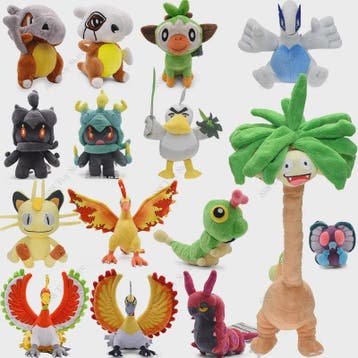 Pokemon Pluche Knuffels: Garchomp, Zapdos, Exeggutor, Lucari