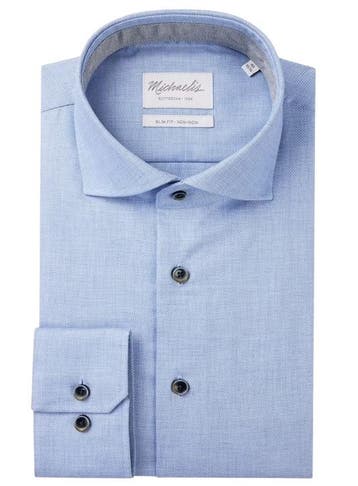 2dekans | Michaelis Non-Iron Cutaway Shirt – Maat 38 - Slim, Kleding | Heren, Overhemden, Ophalen of Verzenden, Zo goed als nieuw