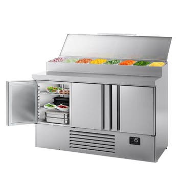 GGM Gastro | Saladette Mini - 1460x700mm - 3-deurs - voor 8x, Verzenden, Nieuw in verpakking
