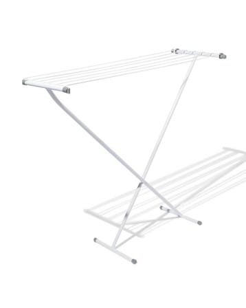 HEMA Droogrek 111x32cm smal metaal wit, Verzenden, Nieuw