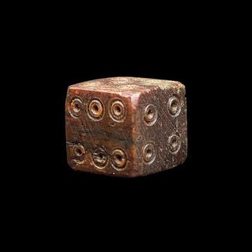 Oud-Romeins, Keizerrijk Been dobbelsteen - Ancient Roman