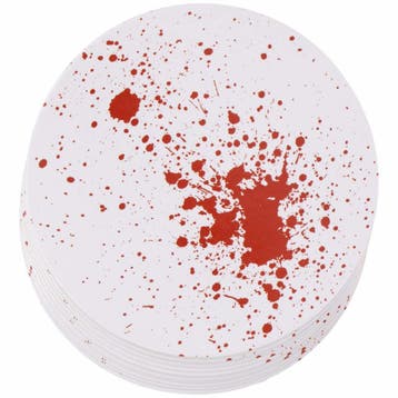 Articasa Halloween onderzetters - Bloedspetters - Ø 9.8 c.., Ophalen of Verzenden, Nieuw