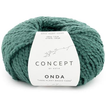 Katia Concept Onda - 89 Flessengroen - Katoen met Bouclé-e, Hobby en Vrije tijd, Breien en Haken, Ophalen of Verzenden, Nieuw