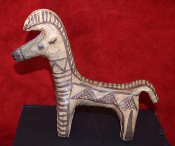 Boetserij BERBERE Ideqqi Zoomorische Zebra in terracotta, 18