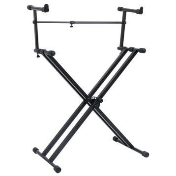 Keyboard Statief Zwart | Professioneel | 34% Korting, Ophalen of Verzenden, Zo goed als nieuw, Instrumentstandaard, Keyboard of Synthesizer