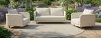 Loungeset Stoel bank Nayan Wicker Off White Baratti, Verzenden, Nieuw