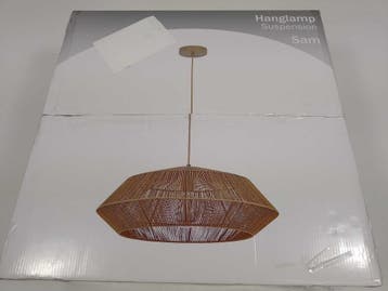 Gamma Hanglamp Sam - Ø55cm - Bruin, Verzenden, Nieuw