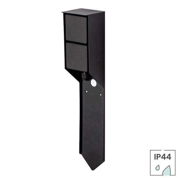 Buitenstopcontact met grondpin | IP44 | 2 stopcontacten |, Doe-het-zelf en Verbouw, Elektra en Kabels, Nieuw, Verzenden