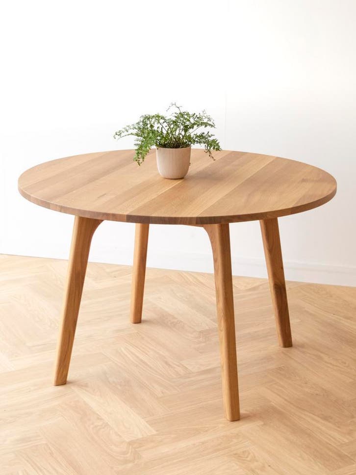 Ronde eikenhouten tafel | eettafel rond 120 | eiken | Vavivo, Huis en Inrichting, Tafels | Eettafels, 100 tot 150 cm, 100 tot 150 cm