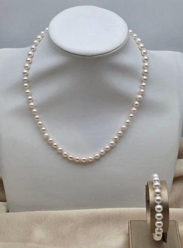 Zonder minimumprijs - 2-delige sieradenset - 18 karaat Geel, Sieraden, Tassen en Uiterlijk
