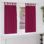 vidaXL Zwart-out Gordijnen met Ringen 2 pcs Wijnrood 175 x, Verzenden, Nieuw, Rood
