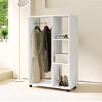 Mobiele Kledingkast met Wielen – Met Roede en 3 Planken, Verzenden, Nieuw