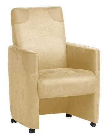 Eetkamerstoel Ron - eetkamerstoelen - Creme, Nieuw, Stof