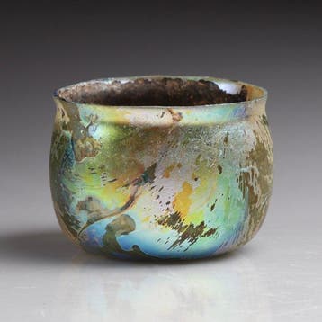 Oud-Romeins Glas Bol Irisé - 52 mm