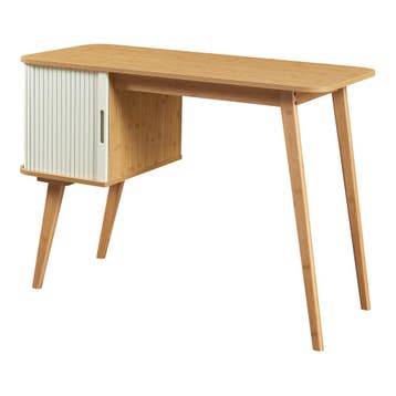 Bureau Tysvær 75x105x48 cm naturel en cremewit [en.casa], Verzenden, Nieuw