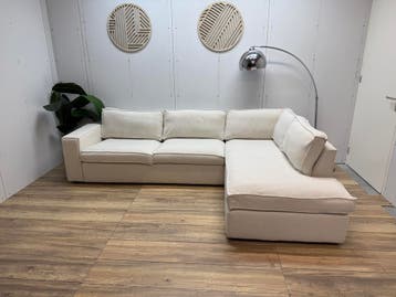 WOOOD Thomas Hoekbank – Showroommodel – Zandkleur, Huis en Inrichting, 250 tot 300 cm, Hoekbank, Ophalen of Verzenden, Zo goed als nieuw