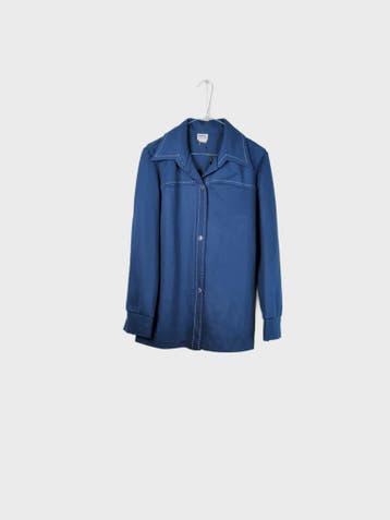 Montgomery Ward Casual Shirt Heren maat L Blauw Vintage, Ophalen of Verzenden, Nieuw