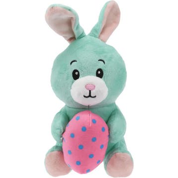 Paashaas knuffel - pluche - mintgroen - 20 cm - met paasei, Verzenden, Nieuw