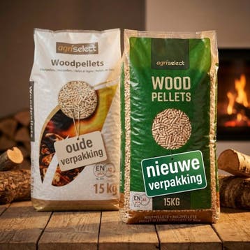 Agriselect houtpellets, naaldhout ENplus a1, witte pellets, Ophalen of Verzenden, Overige houtsoorten