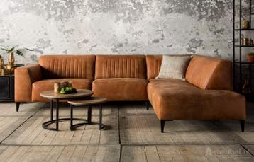 Hoekbank Aspen - hoekbanken, Nieuw, 150 cm of meer, Leer, 250 tot 300 cm