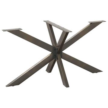 vidaXL Eettafelpoot spider vorm 150x78x(72-73) cm staal, Verzenden, Nieuw