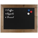 Krijtbord Magnetisch Steigerhout 50x70 cm, Nieuw