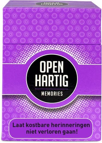 Openhartig - Memories | Open Up! - Gespreksstarters, Hobby en Vrije tijd, Verzenden, Nieuw