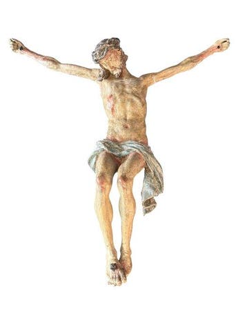 sculptuur, Christus beeld, Tirol - 70 cm - Polychroom hout, Antiek en Kunst