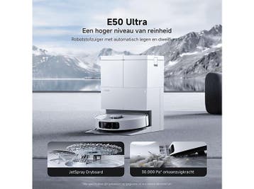 Mova -  E50 Ultra - Robotstofzuiger Met Dweilfunctie  - Wit, Verzenden, Nieuw, Robotstofzuiger, Minder dan 1200 watt