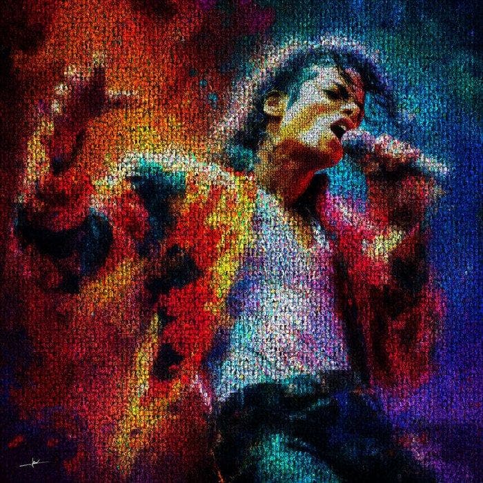 David Law - The Moonwalker - Michael Jackson - Format XL, Antiek en Kunst, Kunst | Designobjecten