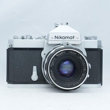 Nikon Nikomat FTN chrome + Nikkor-H Auto 2/50mm + hood, Audio, Tv en Foto, Nieuw