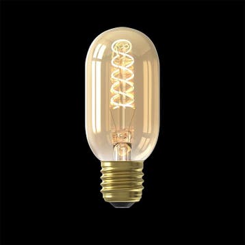 Filament LED Lamp Buis Curl Gold 110 mm Ø45 mm E27 3.8W, Nieuw