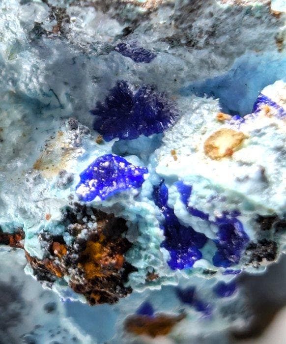 Spangoliet, een zeer zeldzaam specimen uit de historische, Verzamelen, Mineralen en Fossielen