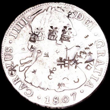 Spanje. Carlos IV. 8 Reales 1796 Potosí PJ (Zonder
