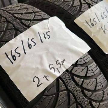 2 x Fulda Kristall Montero 3 165-65-15 Winterbanden 5,5mm, Gebruikt, 15 inch, Band(en), Winterbanden
