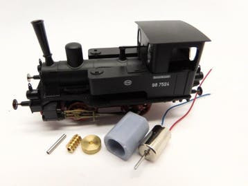 micromotor HF009C motor ombouwset voor Fleischmann BR 98.75, Hobby en Vrije tijd, Modeltreinen | H0, Overige merken, Gelijkstroom