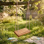 Tuin Schommel Plank | RVS Hangers | Laatste Stuks!, Tuin en Terras, Ophalen of Verzenden, Nieuw