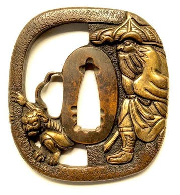 Gama Sennin Tsuba - Japan