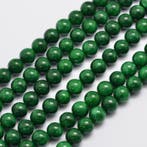 10 x edelsteen kraal Malaysia Jade Green 8mm gat: 1mm, Ophalen of Verzenden, Nieuw, Kraal