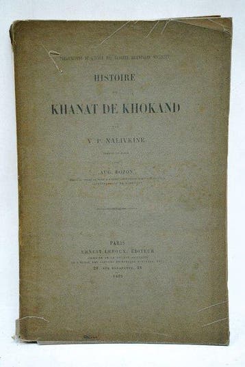 V. P. Nalivkine - Histoire du Khanat de Khokand - 1889
