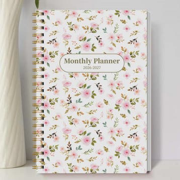 Bloemen A5 Planner 2026-2027: Week & Maand Overzicht, Spiraa, Verzenden, Nieuw