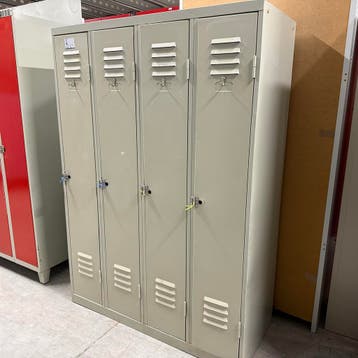 4-deurs retro lockerkast - 170x120x50 cm, Ophalen of Verzenden, Nieuw