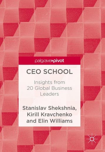 CEO School - Stanislav Shekshnia 9789811078644, Verzenden, Zo goed als nieuw, Stanislav Shekshnia