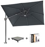 Voyager T2 zweefparasol 270x270 cm Faded black met 90KG, Ophalen of Verzenden, Nieuw